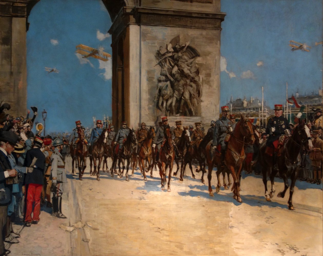 Der Siegeszug, 14. Juli 1919 von Francois Flameng