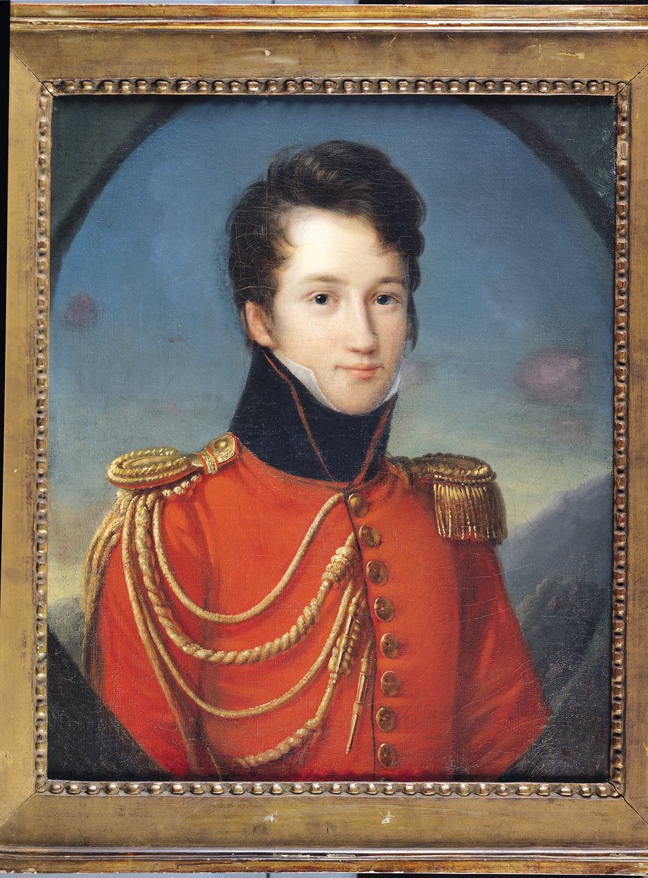 Porträt von Alfred de Vigny (1797-1863) von Francois Josephe Kinson