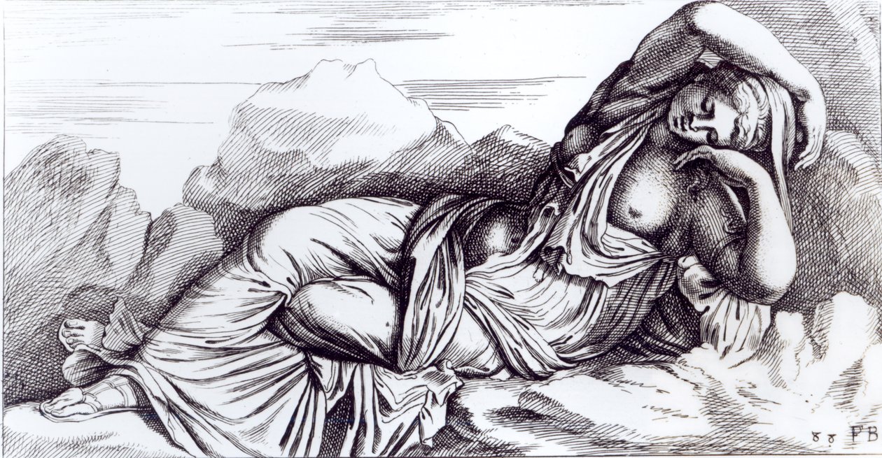 Cleopatra wird von Augustus in Rom triumphierend empfangen, ca. 1653 von Francois Perrier