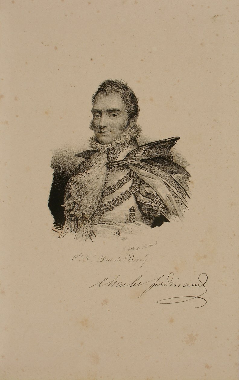 Charles Ferdinand de France, Duc de Berry (1778-1820), 1814 von Francois Seraphin Delpech