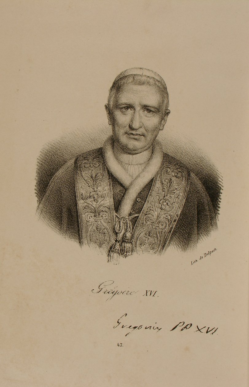 Papst Gregor XVI. (1761-1846) von Francois Seraphin Delpech