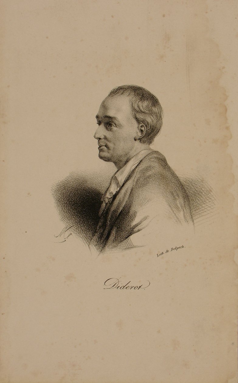 Porträt von Denis Diderot (1715-84) von Francois Seraphin Delpech
