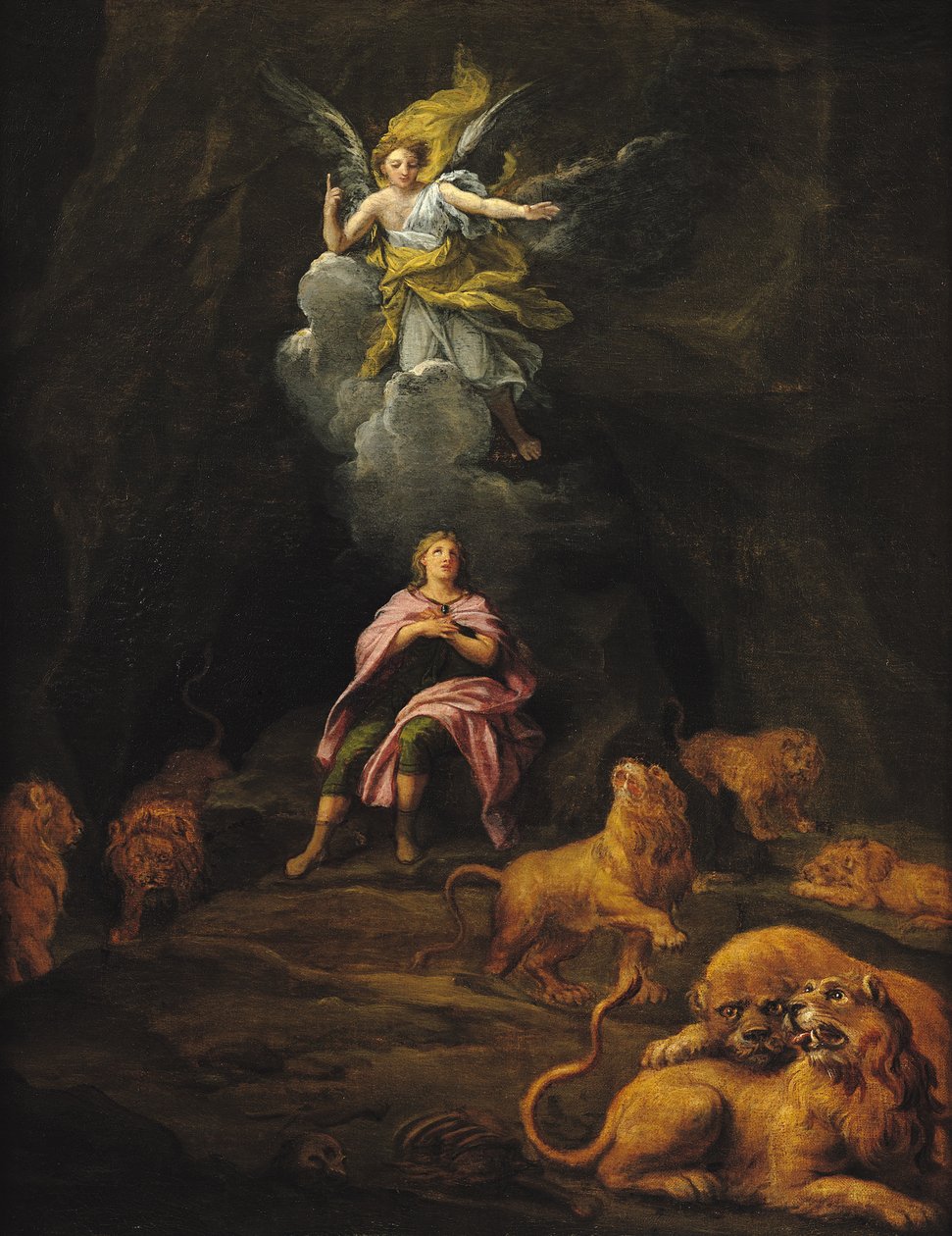 Daniel in der Löwengrube von Francois Verdier