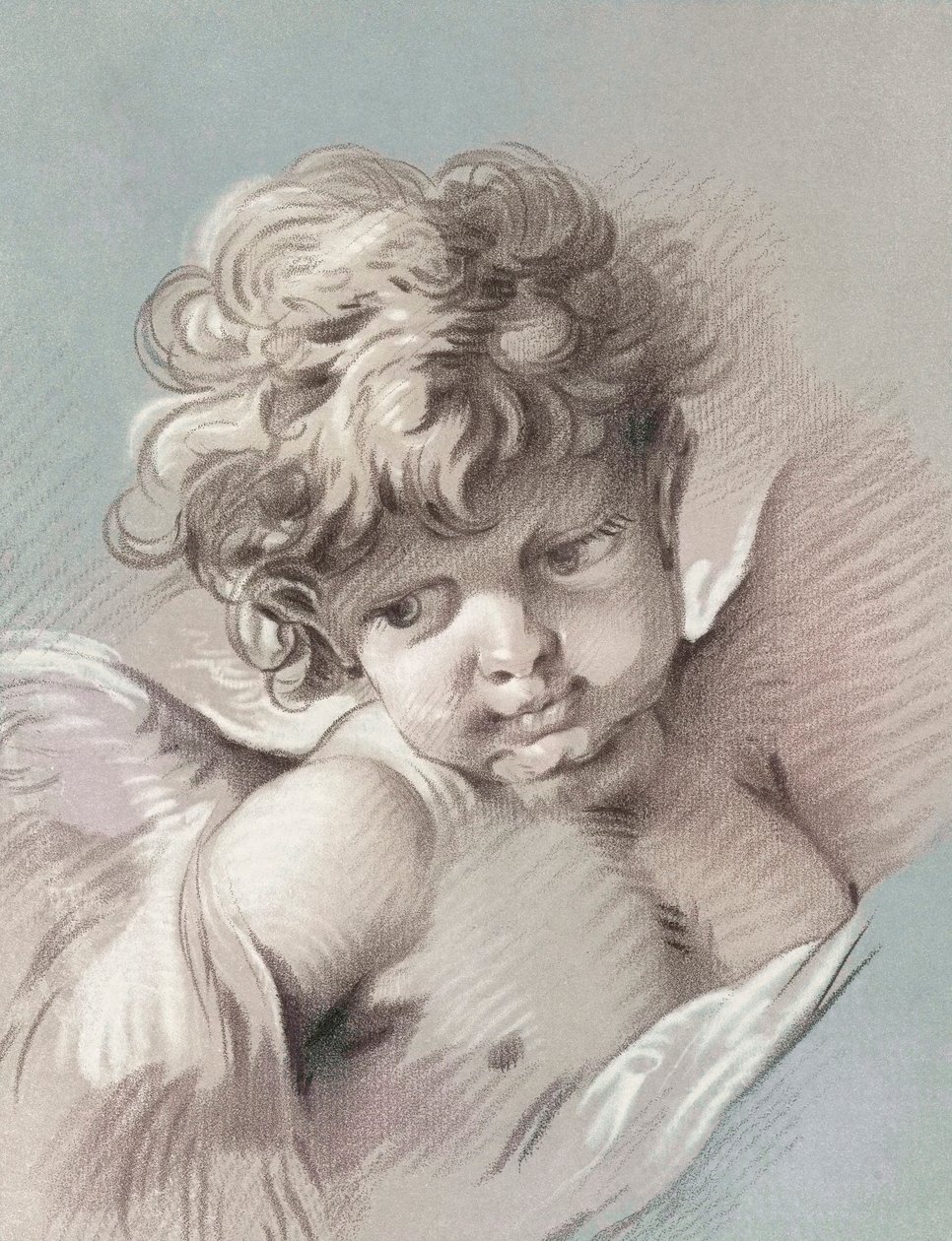 Putto oder Cherub von Francois (after) Boucher