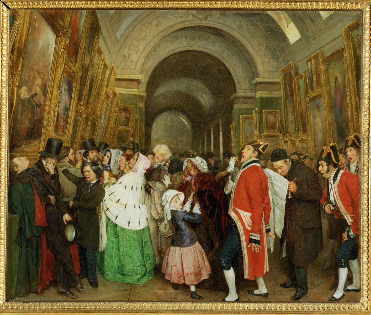 Vier-Uhr, im Salon, auch Schließung genannt von François Auguste Biard