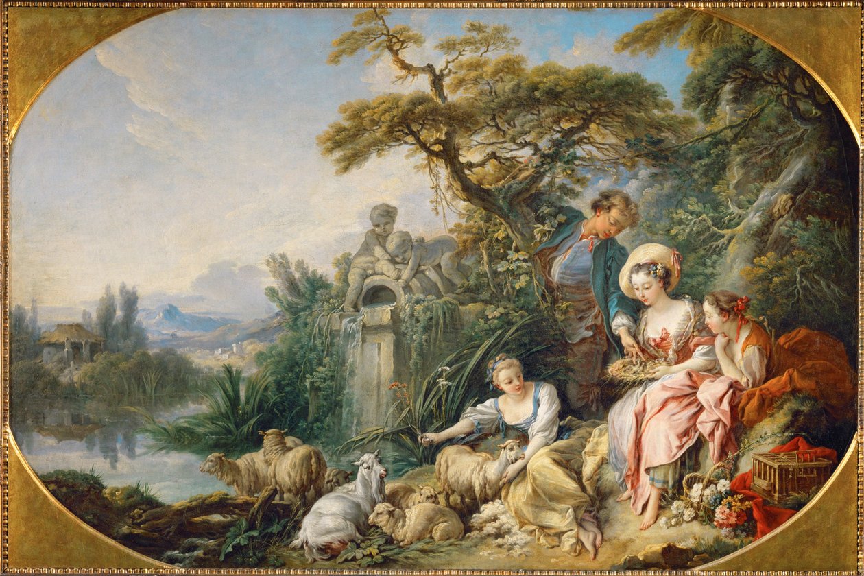 Die Geschenke des Hirten, oder das Nest von François Boucher
