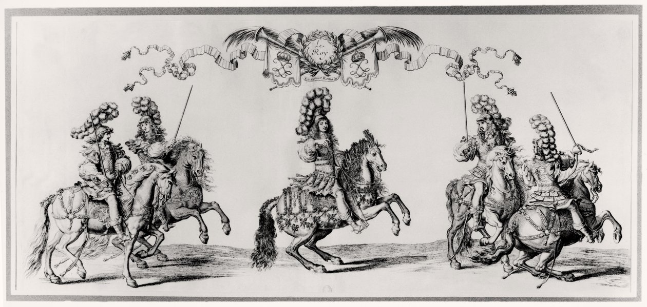 Karussell für Ludwig XIV. (1639-1715) ca. 1662 von Francois Chauveau