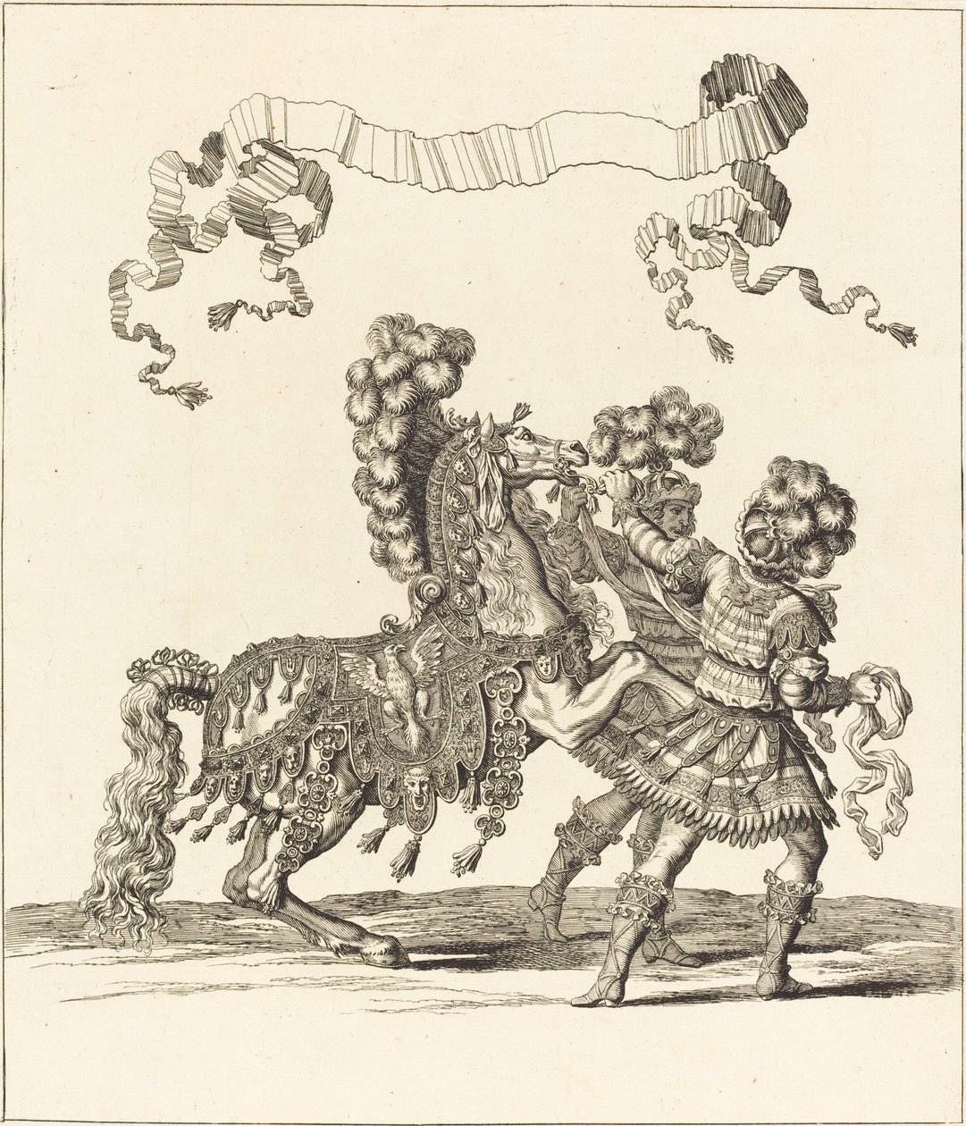 Cheval de Main et Palfreniers Romains von Francois Chauveau