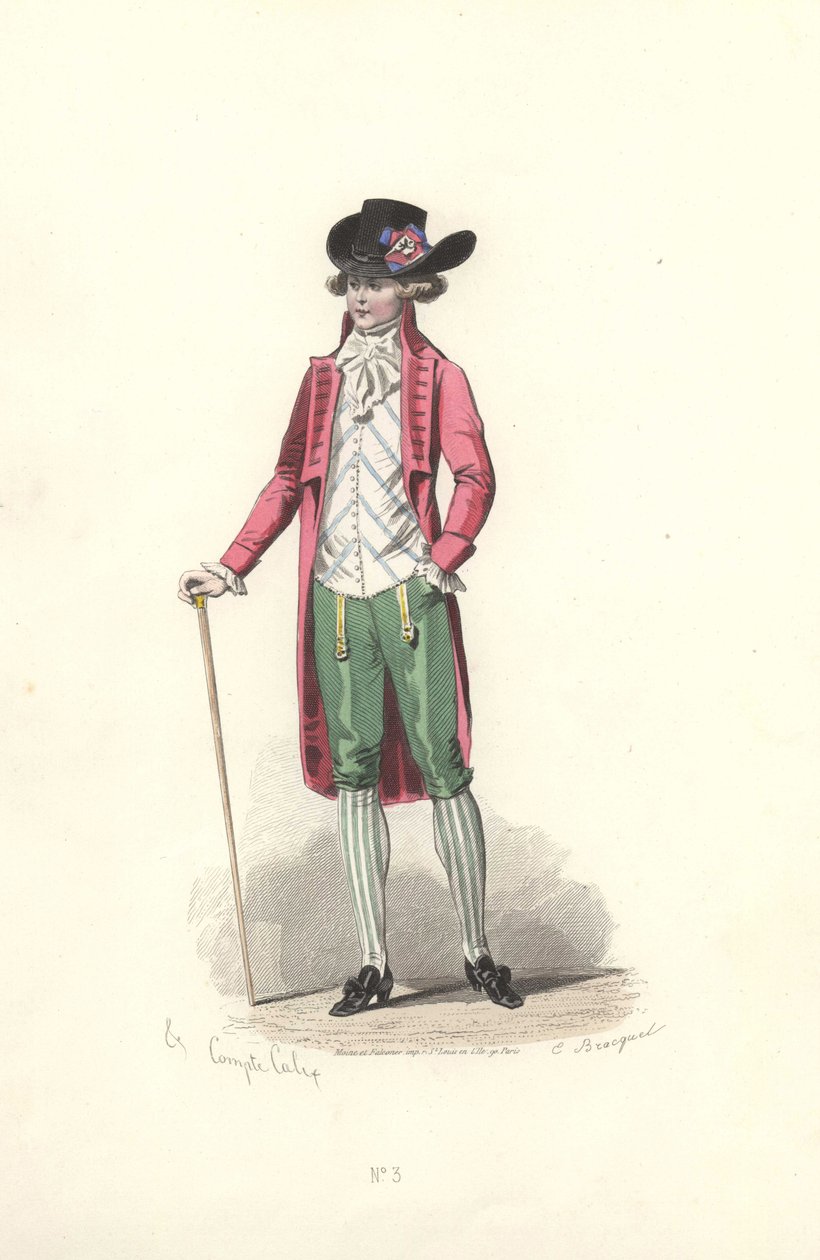 Dandy, Ära von Marie Antoinette. von Francois Claudius Compte Calix