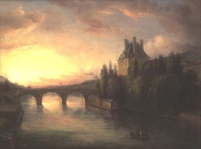 Blick auf die Seine von Francois Edme Ricois