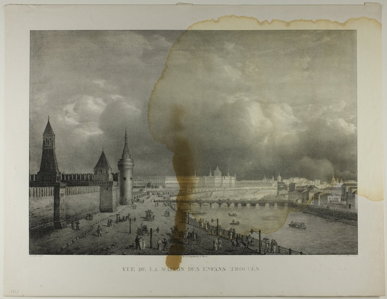 Blick vom Findelhaus von Francois Joseph Dupressoir