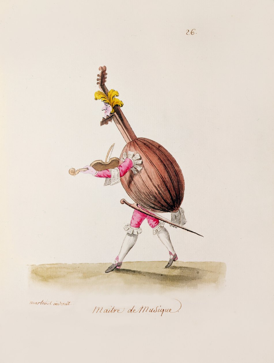 Der Musikmeister, ca. 1780 von Francois Nicolas Martinet