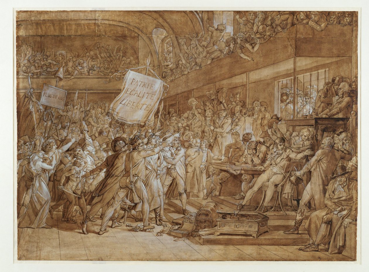 Feder, Bister-Waschung, Gouache-Highlights von Francois Pascal Simon Baron Gerard