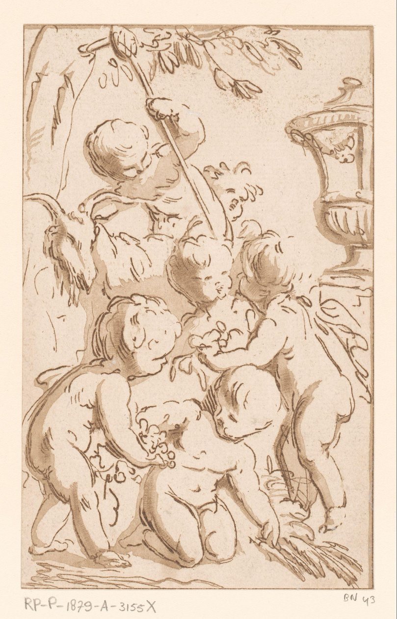 Bacchanal der Amore von Francois Philippe Charpentier