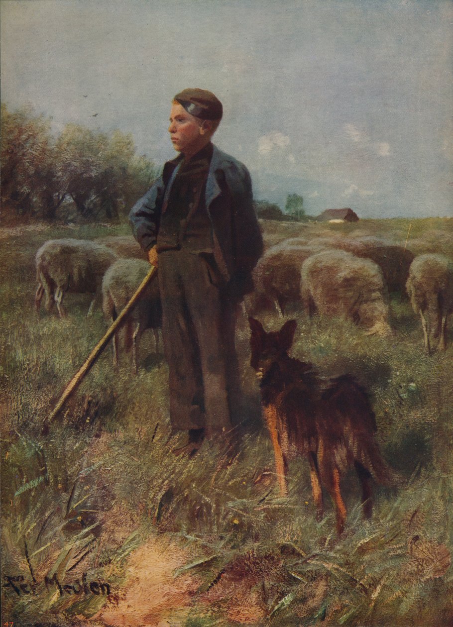 Der junge Hirte, ca. 1915 von Francois Pieter ter Meulen