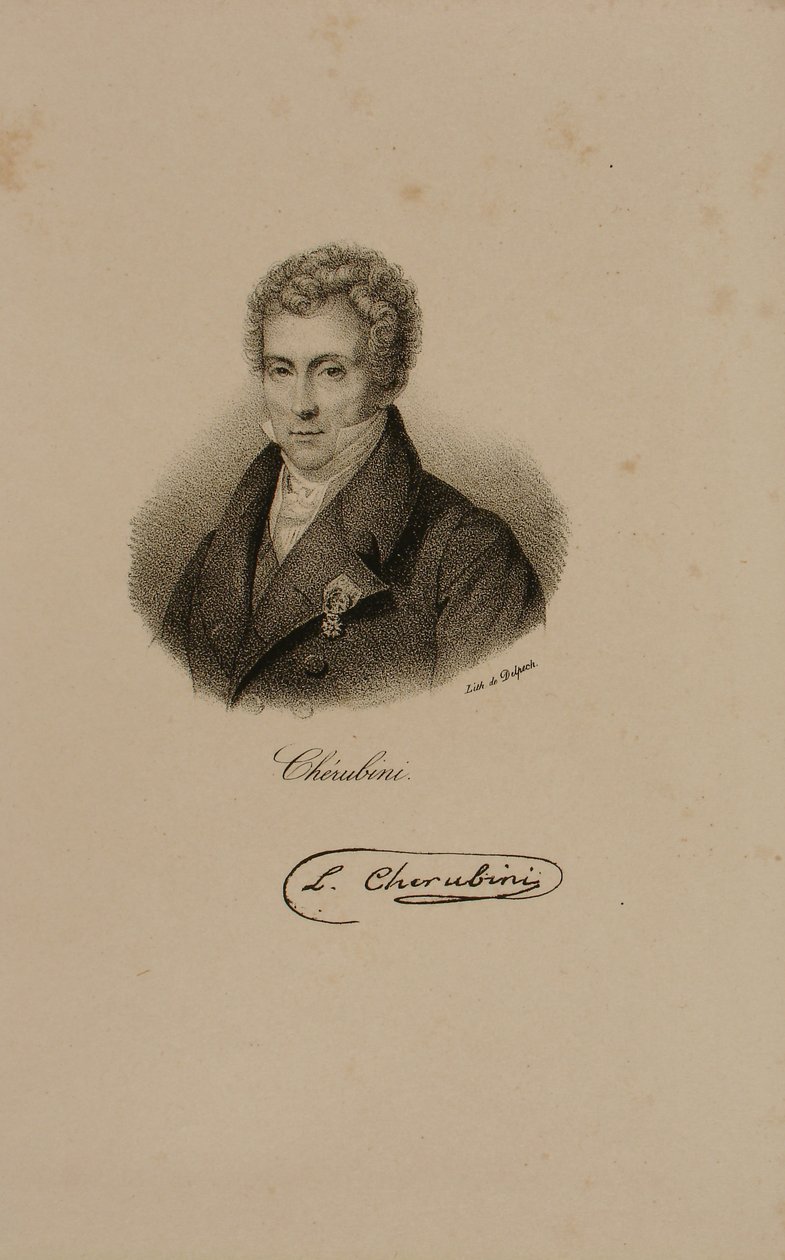Luigi Cherubini (1760-1842) von Francois Seraphin Delpech