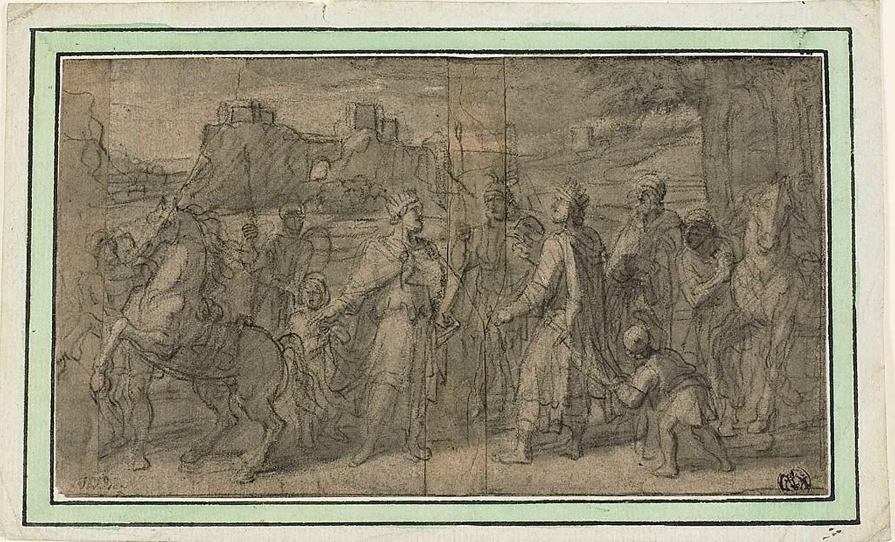 Treffen zweier Könige von Francois Verdier