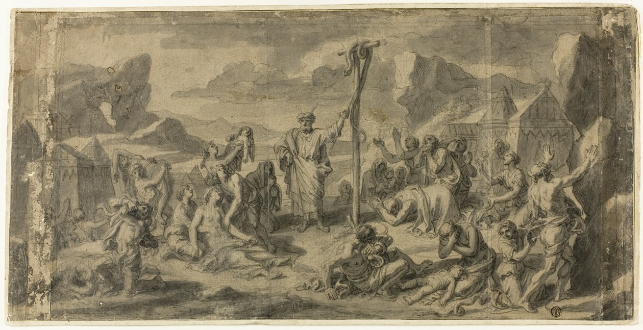 Moses und die eherne Schlange von Francois Verdier