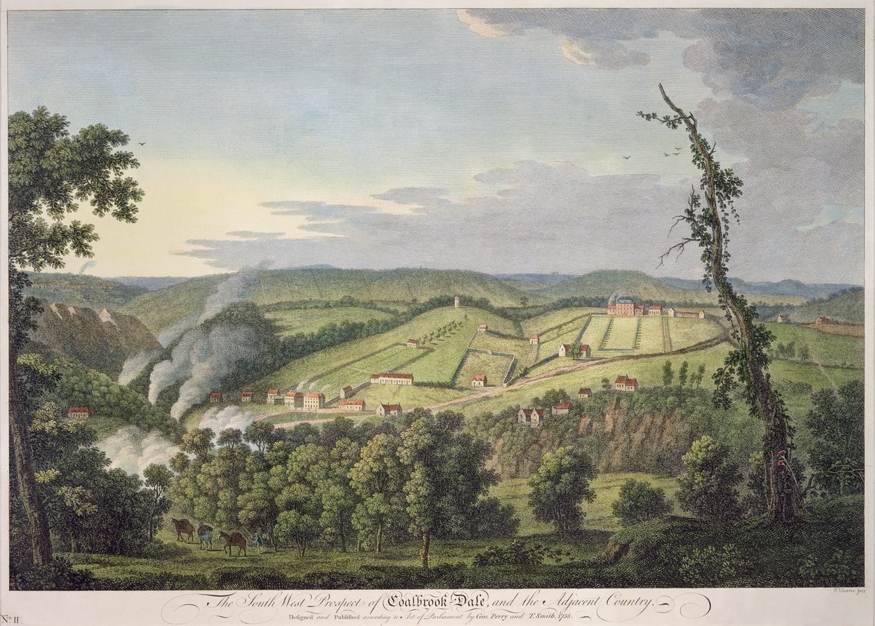Südwestansicht von Coalbrookdale von Francois Vivares