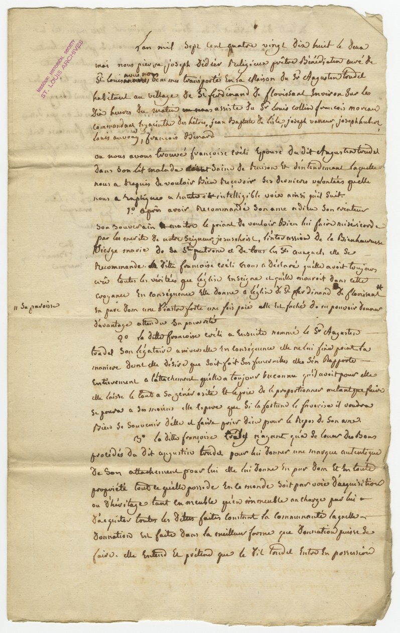 Vermacht Eigentum an Ehemann, Augustin Trudel von Francoise Crely