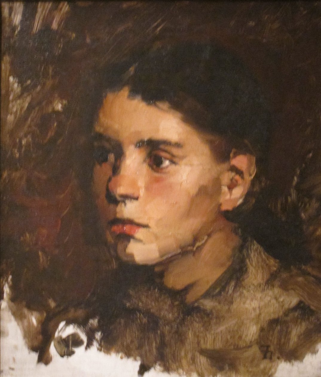 Kopf eines jungen Mädchens von Frank Duveneck