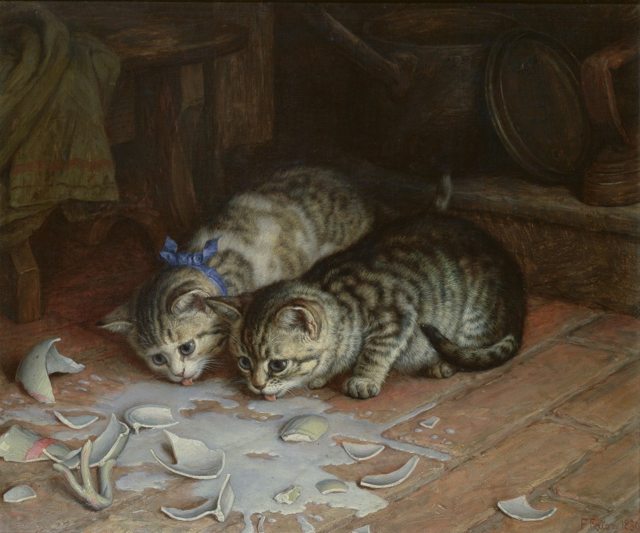 Es nützt nichts, über verschüttete Milch zu weinen, 1880 von Frank Paton