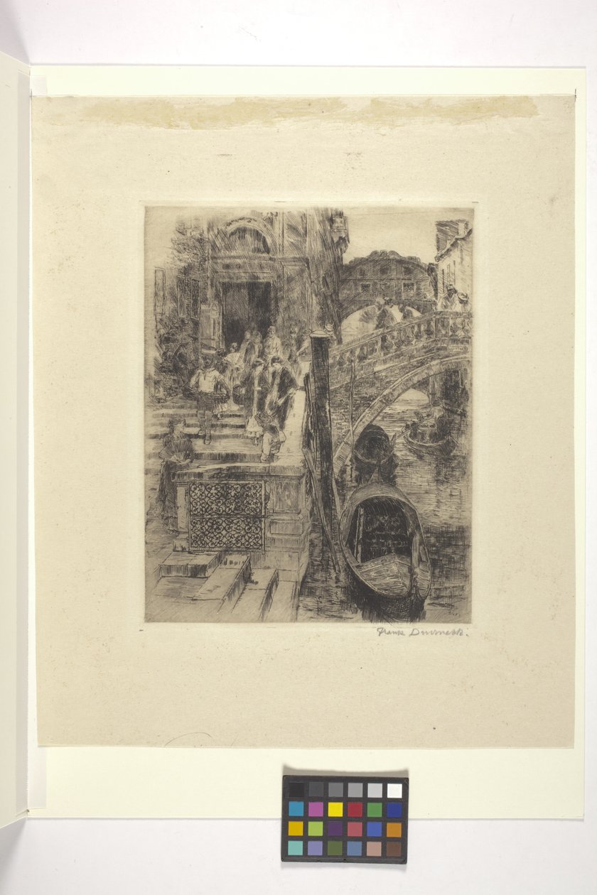 Seufzerbrücke, Venedig (Tafel 1) von Frank Duveneck