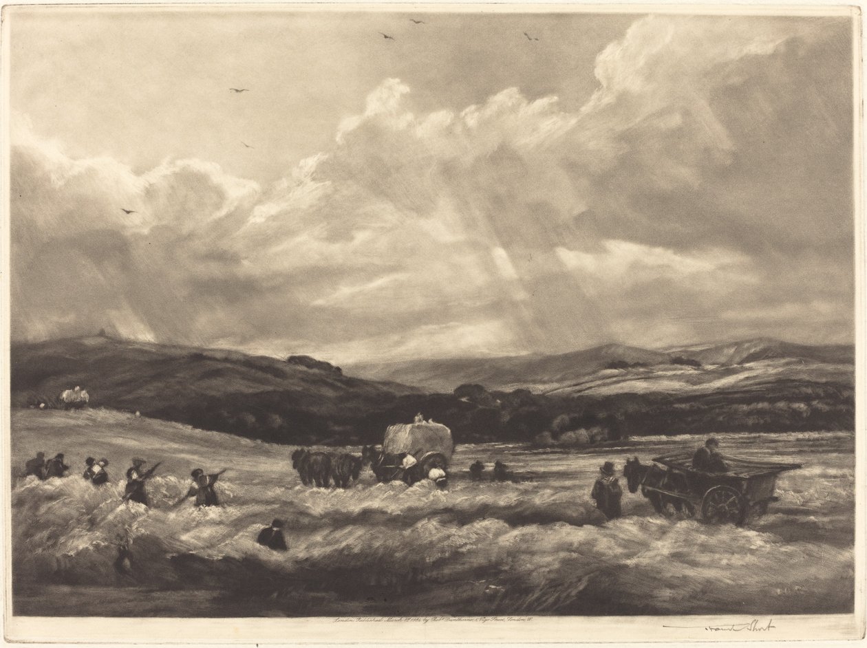 Heuwiese in Yorkshire von Frank Short