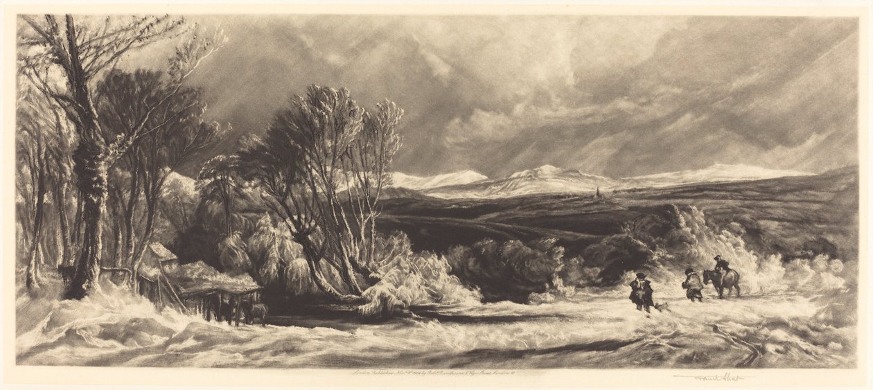 Der Schneeverwehung, 1904 von Frank Short