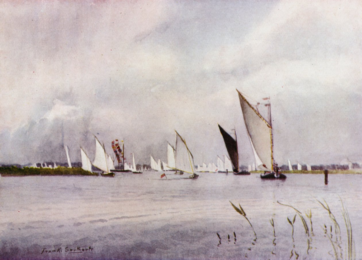 Norfolk Broads: Regatta in Hickling von Frank Southgate