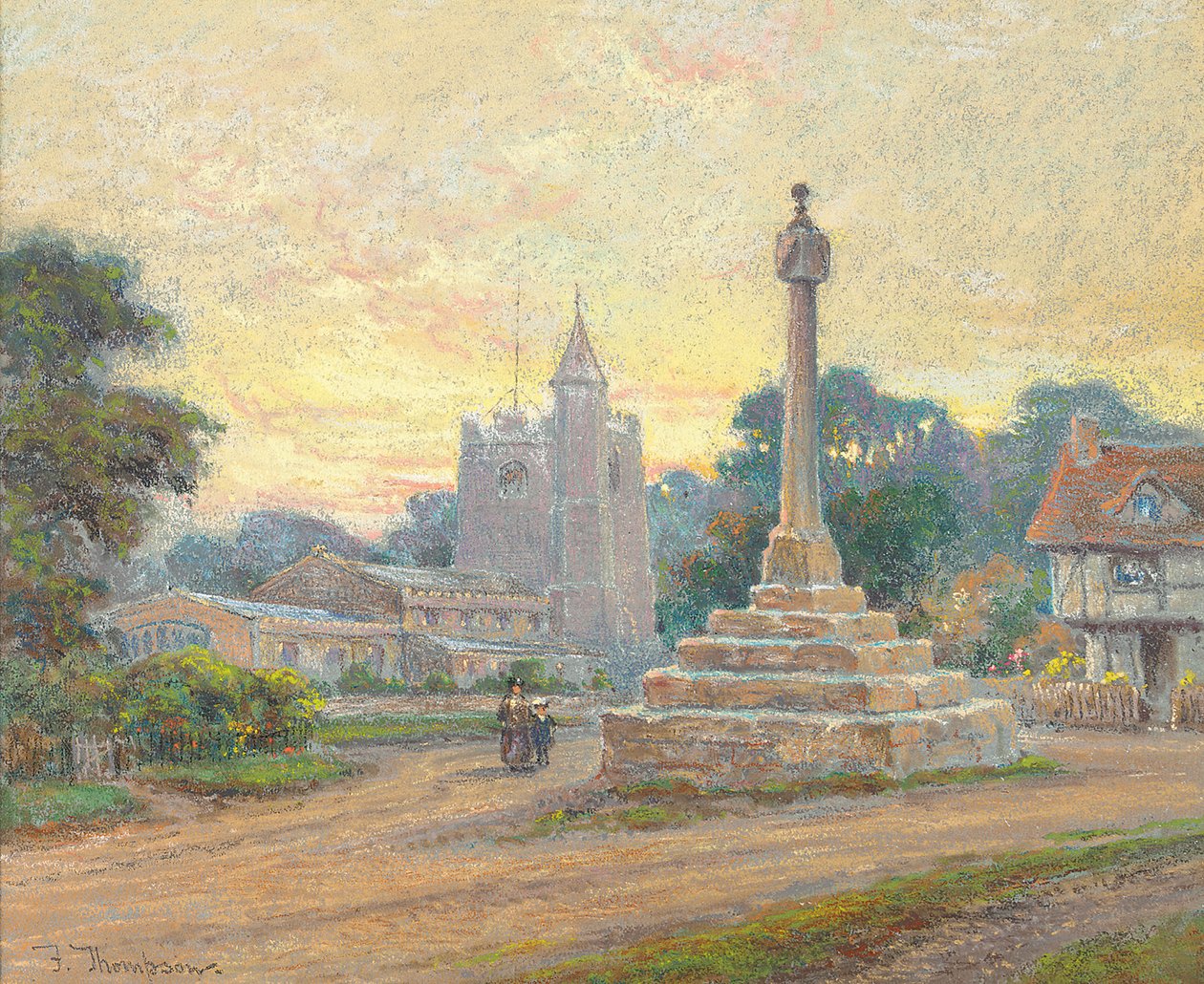 Ombersley Cross, Worcester, Dämmerung von Frank Thompson