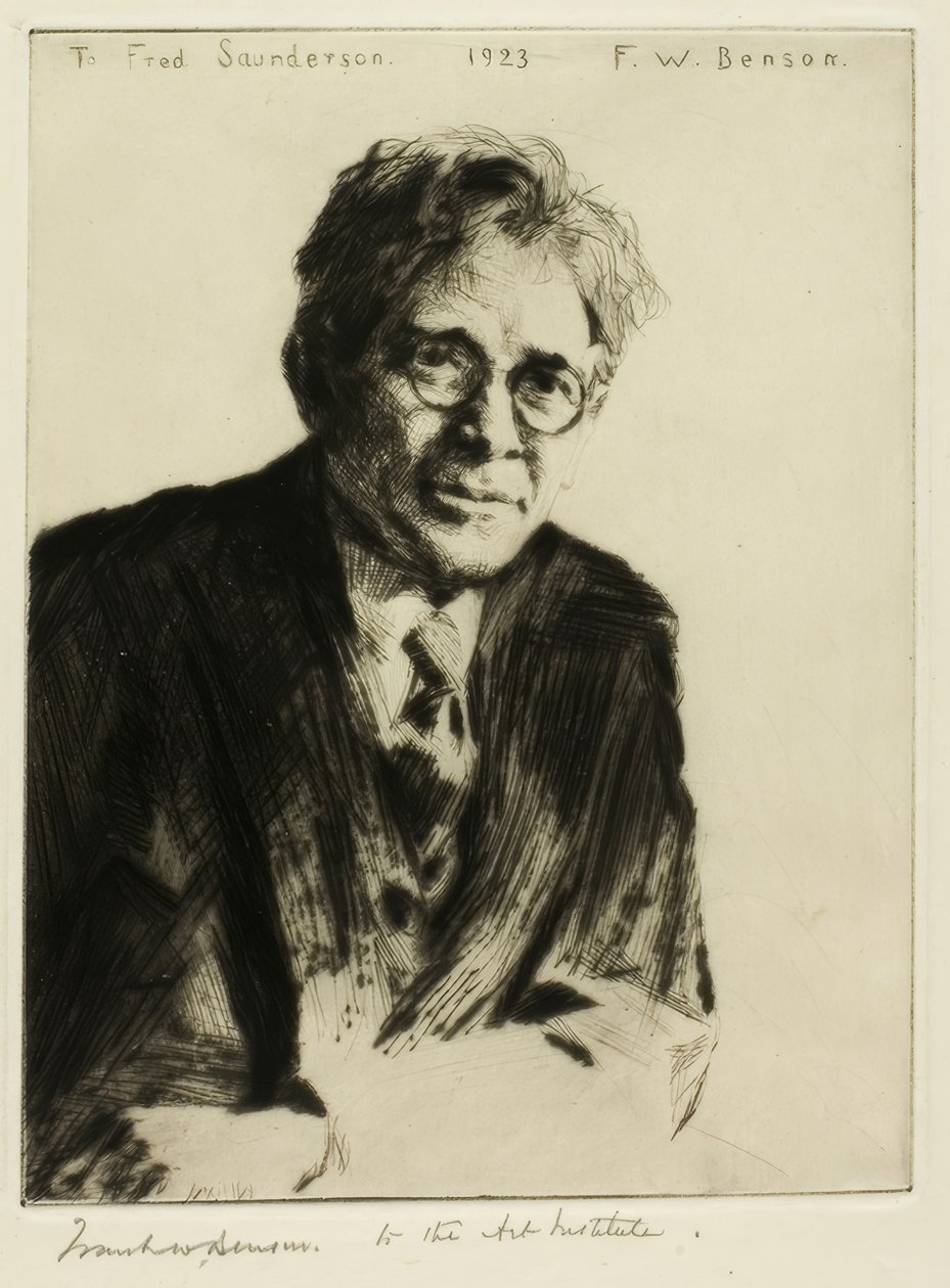 Porträt für Fred Saunderson von Frank Weston Benson