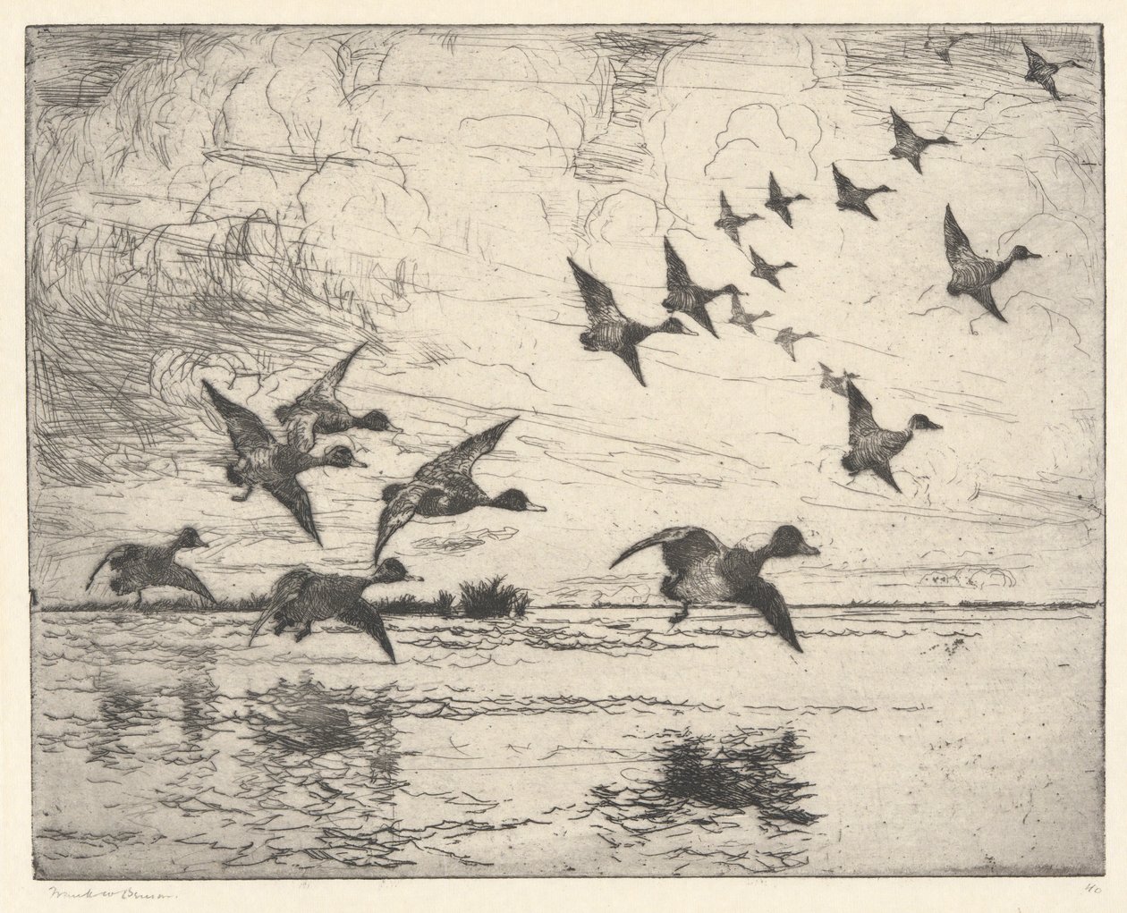 Der Alarm P. 111 Pub. St. von Frank Weston Benson