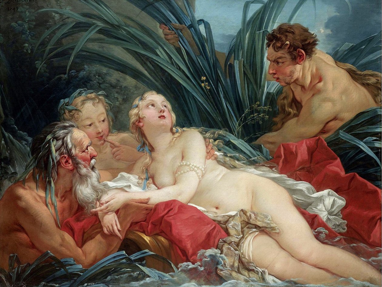 Pan und Syrinx von François Boucher