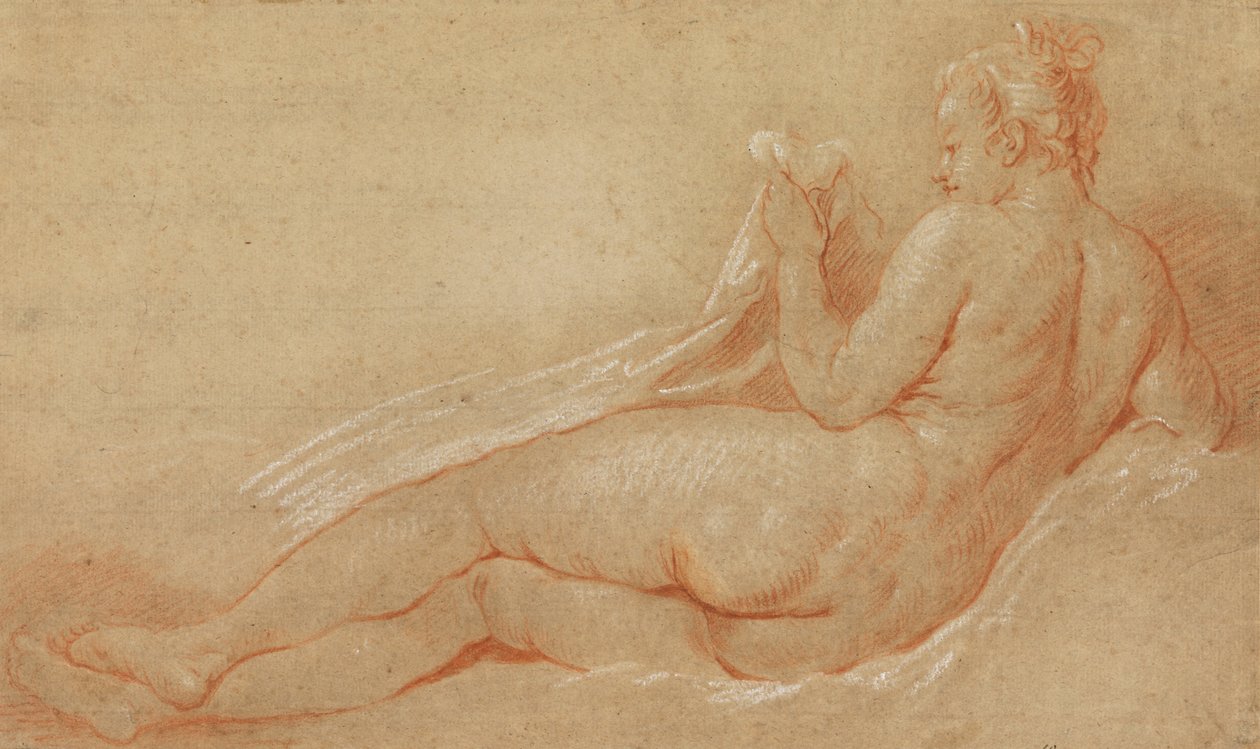 Studie für liegenden Akt von François Boucher