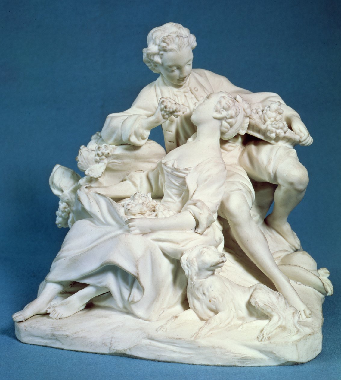 Die Traubenesser (Marmor) von François Boucher