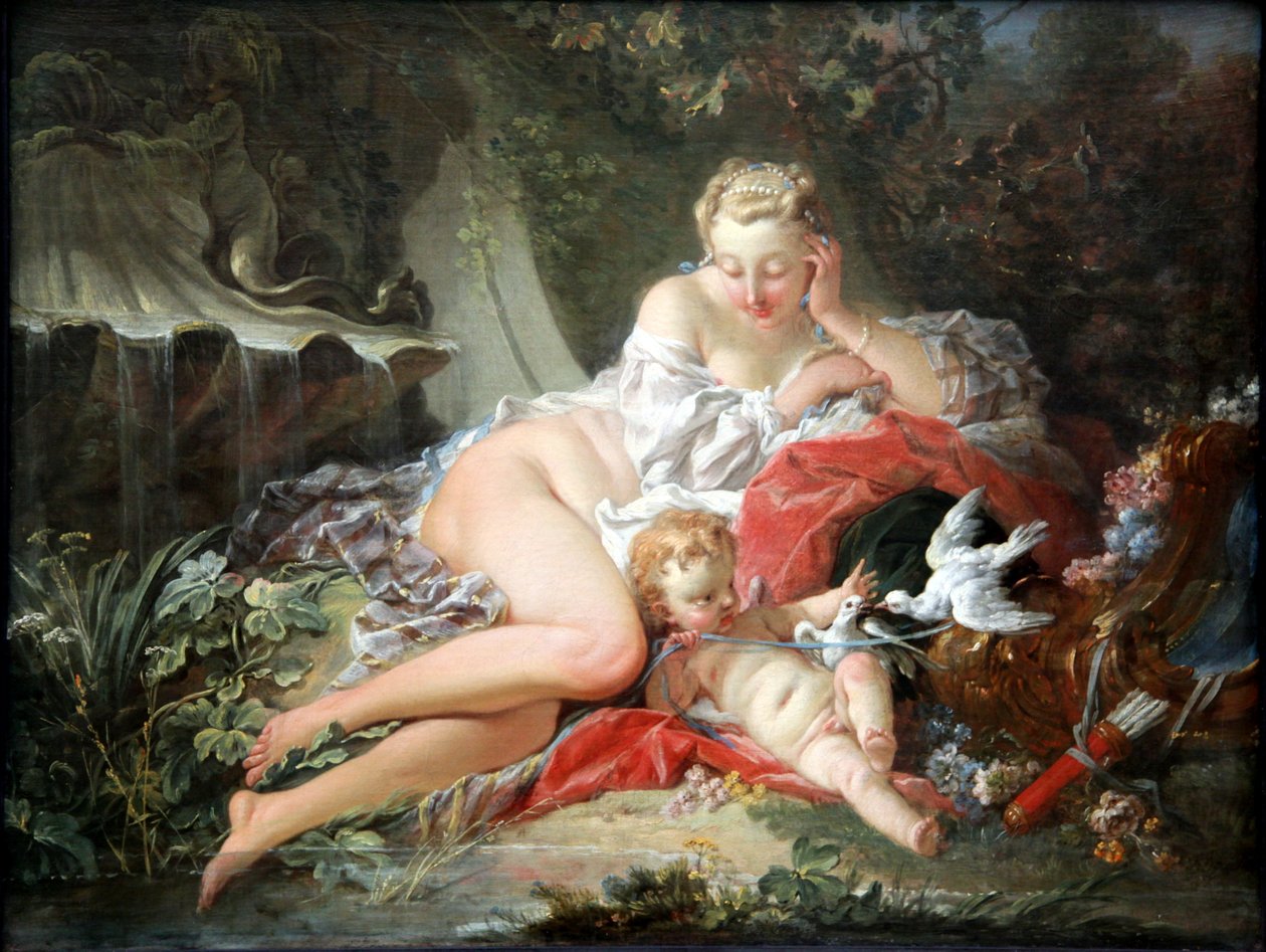 Venus und Amor von François Boucher