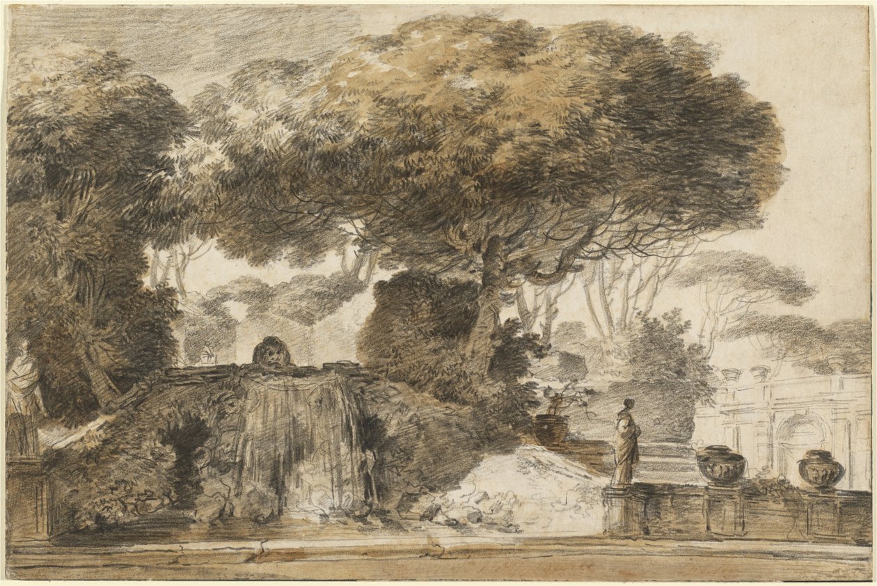 Park einer italienischen Villa von François André Vincent