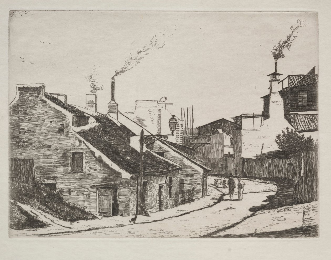 Landstraße in Alouette, 1861 von François Bonvin