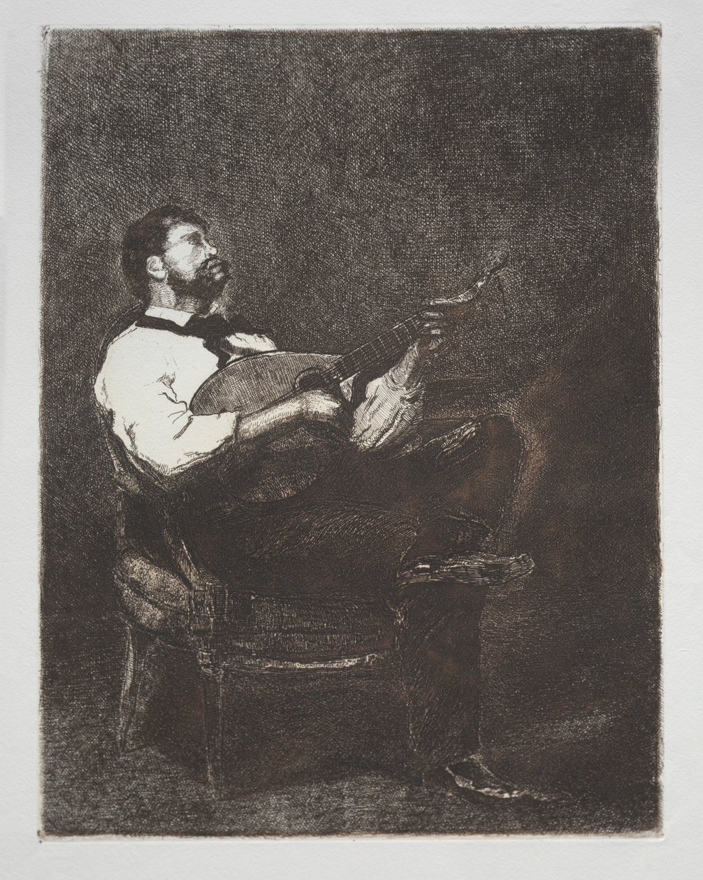Gitarrenspieler, 1861 von François Bonvin