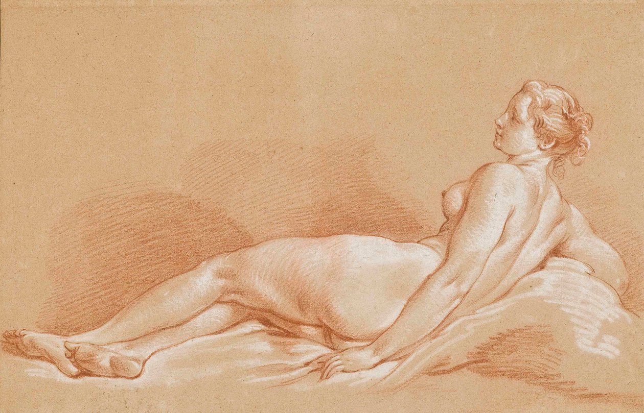 Boucher - Liegende junge Frau von François Boucher