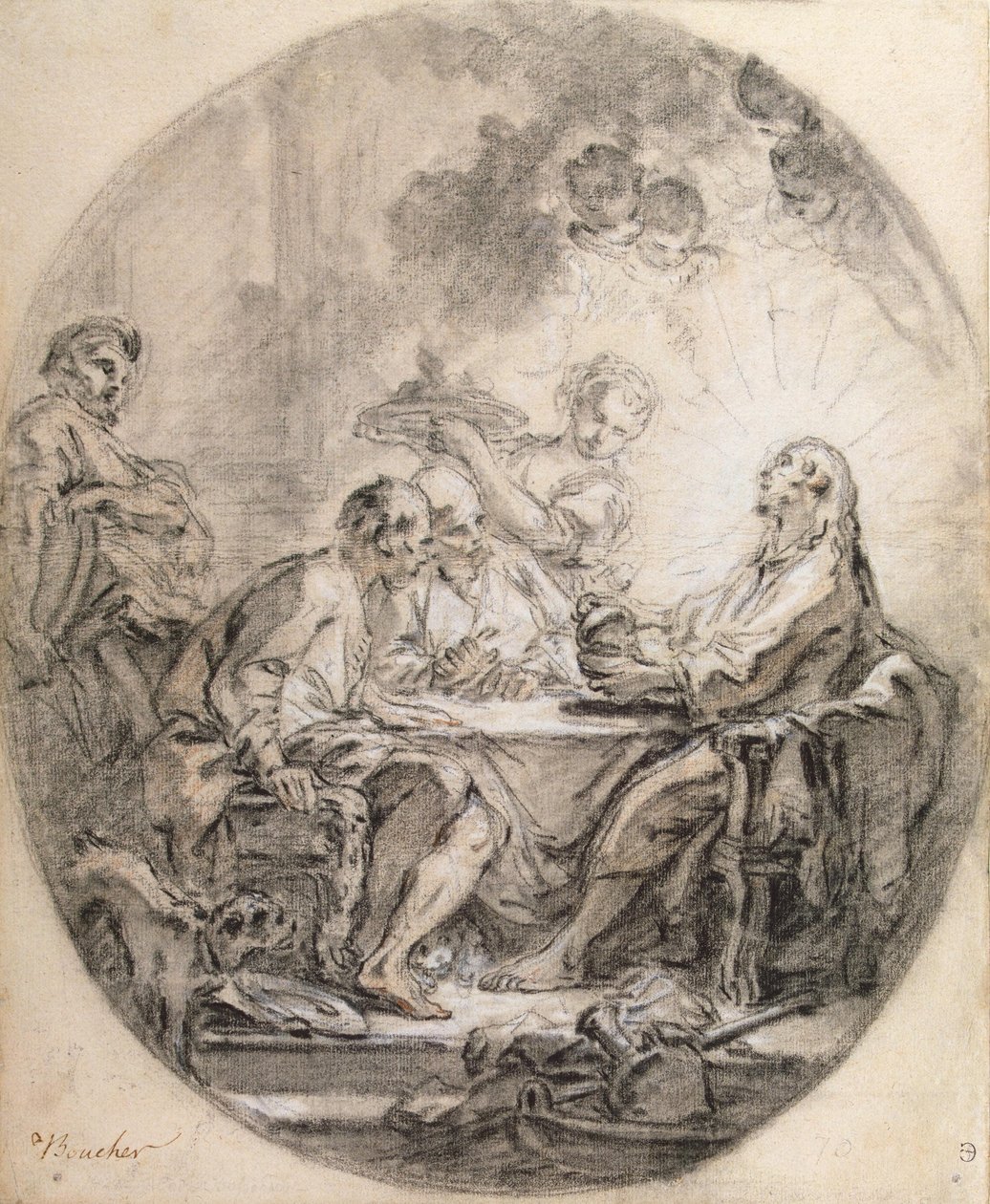 Pilger in Emmaus, 1750er-1760er Jahre von François Boucher