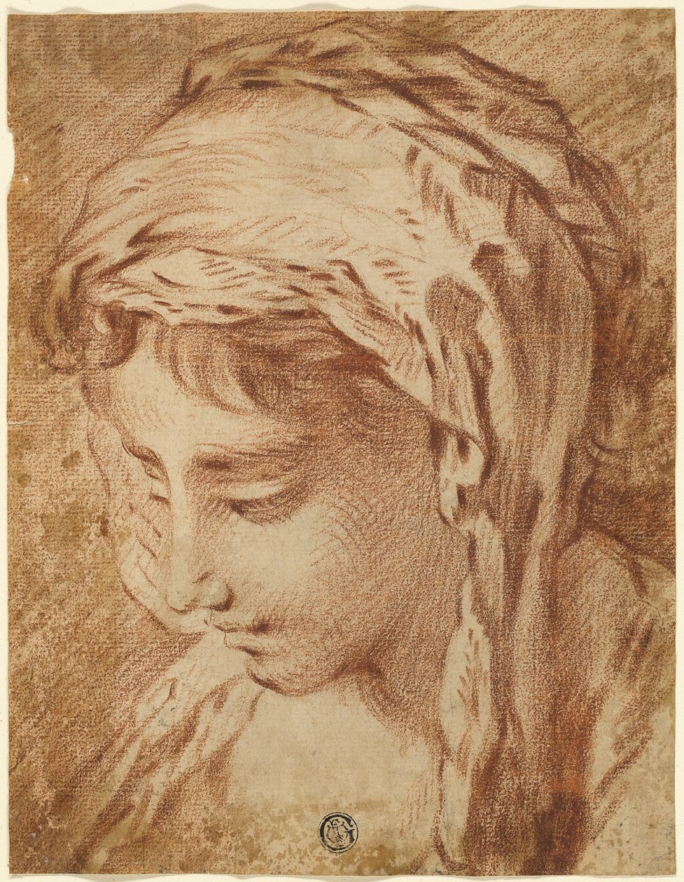 Kopf einer Frau von François Boucher