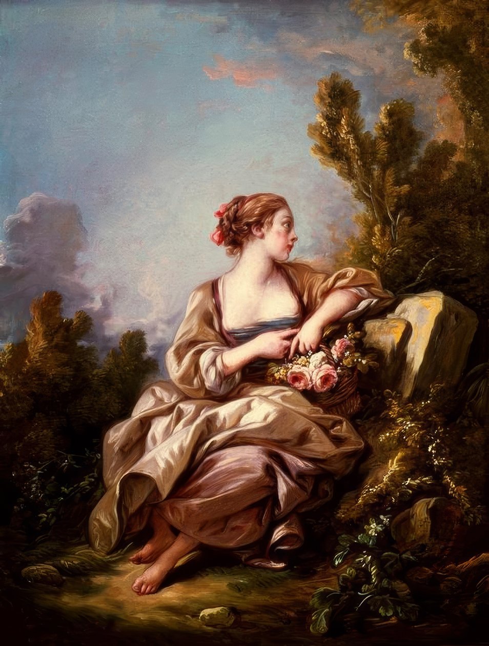 Die kleine Gärtnerin von François Boucher