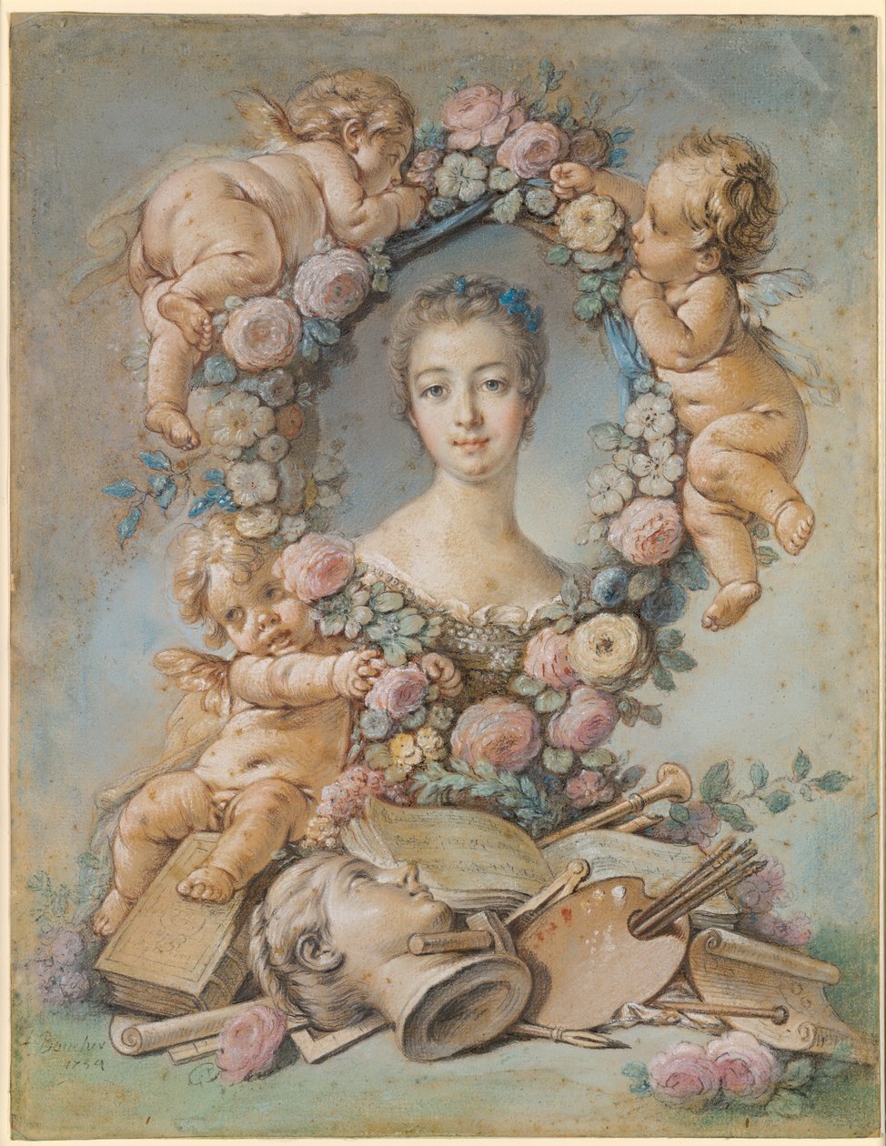 Madame de Pompadour von François Boucher
