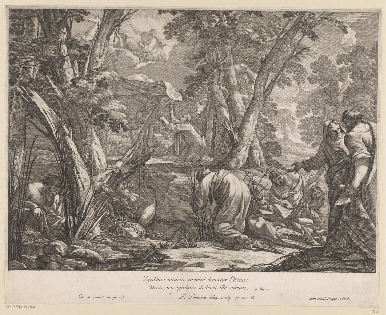 Elias im feurigen Wagen von François Tortebat