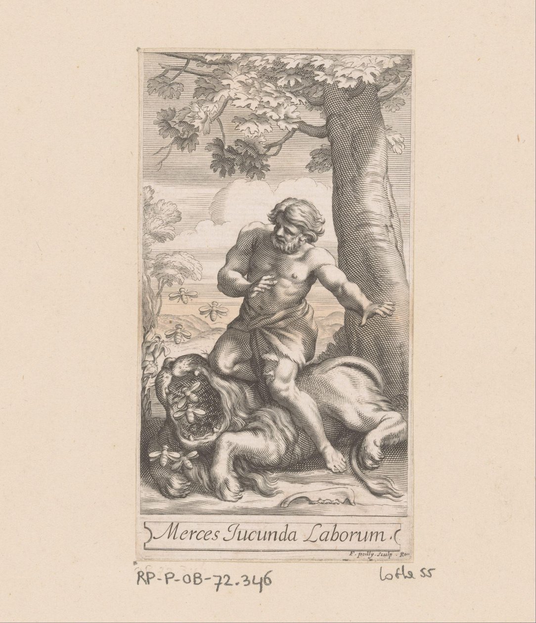 Samson und der Löwe von François de Poilly (I)
