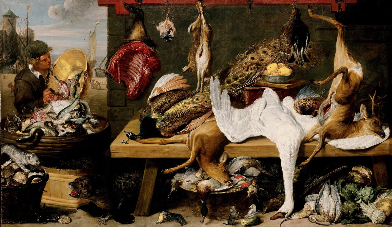 Marktszene an einem Kai von Frans Snyders or Snijders