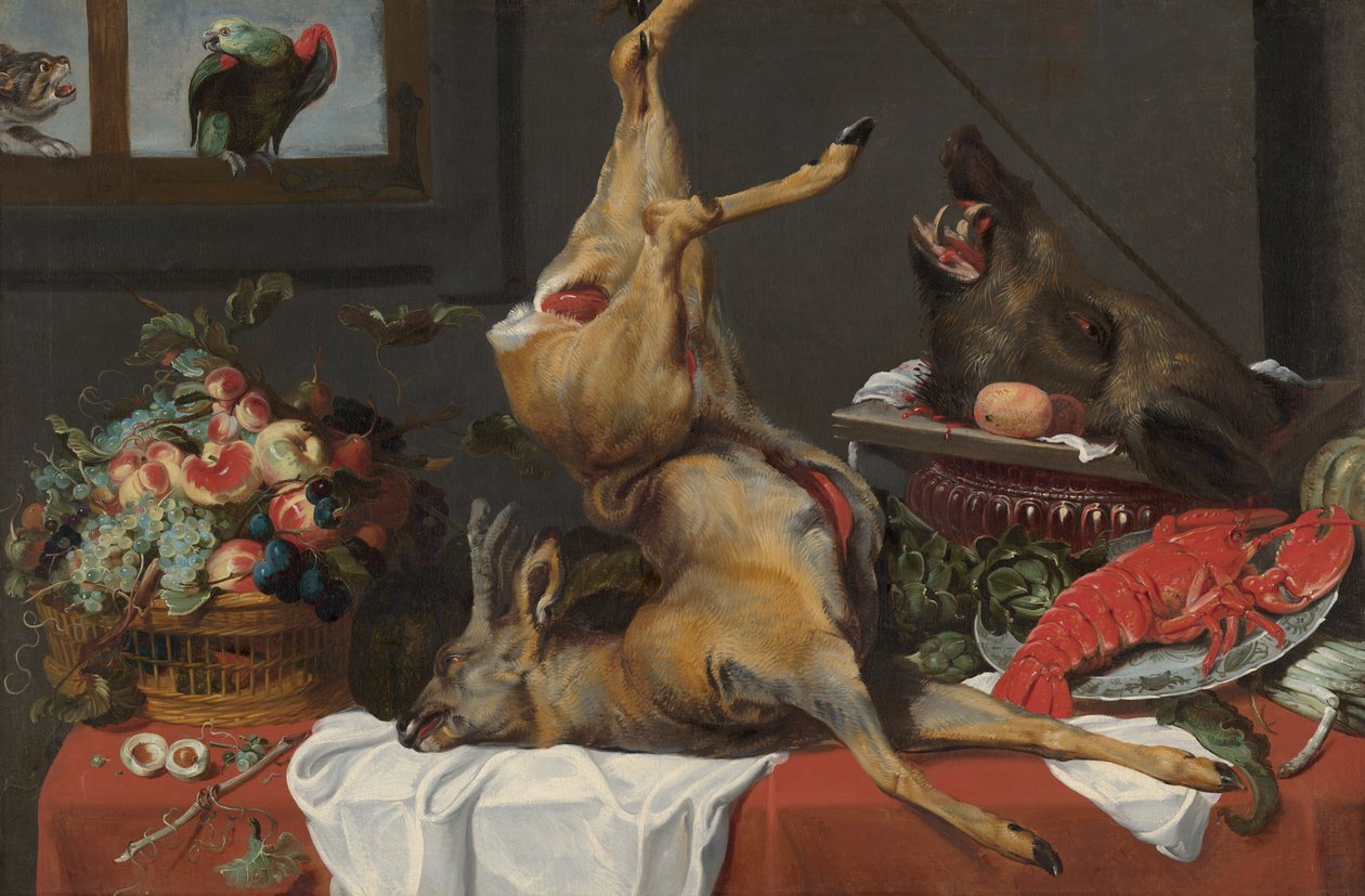 Stillleben mit totem Hirsch von Frans Snyders or Snijders