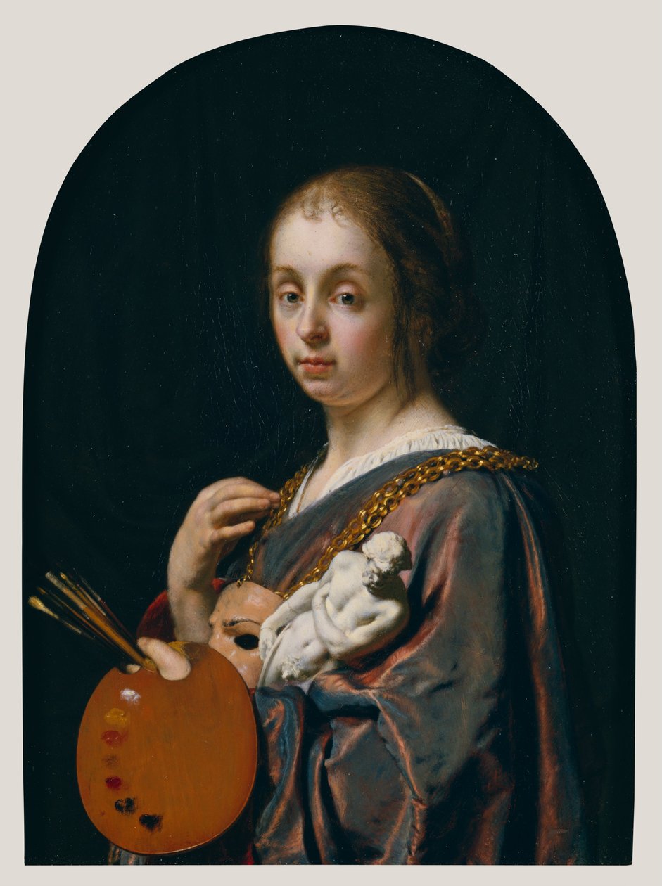Pictura (Eine Allegorie der Malerei) von Frans van Mieris